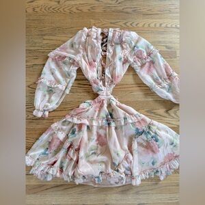 L'ATISTE Peach and Cream Dress